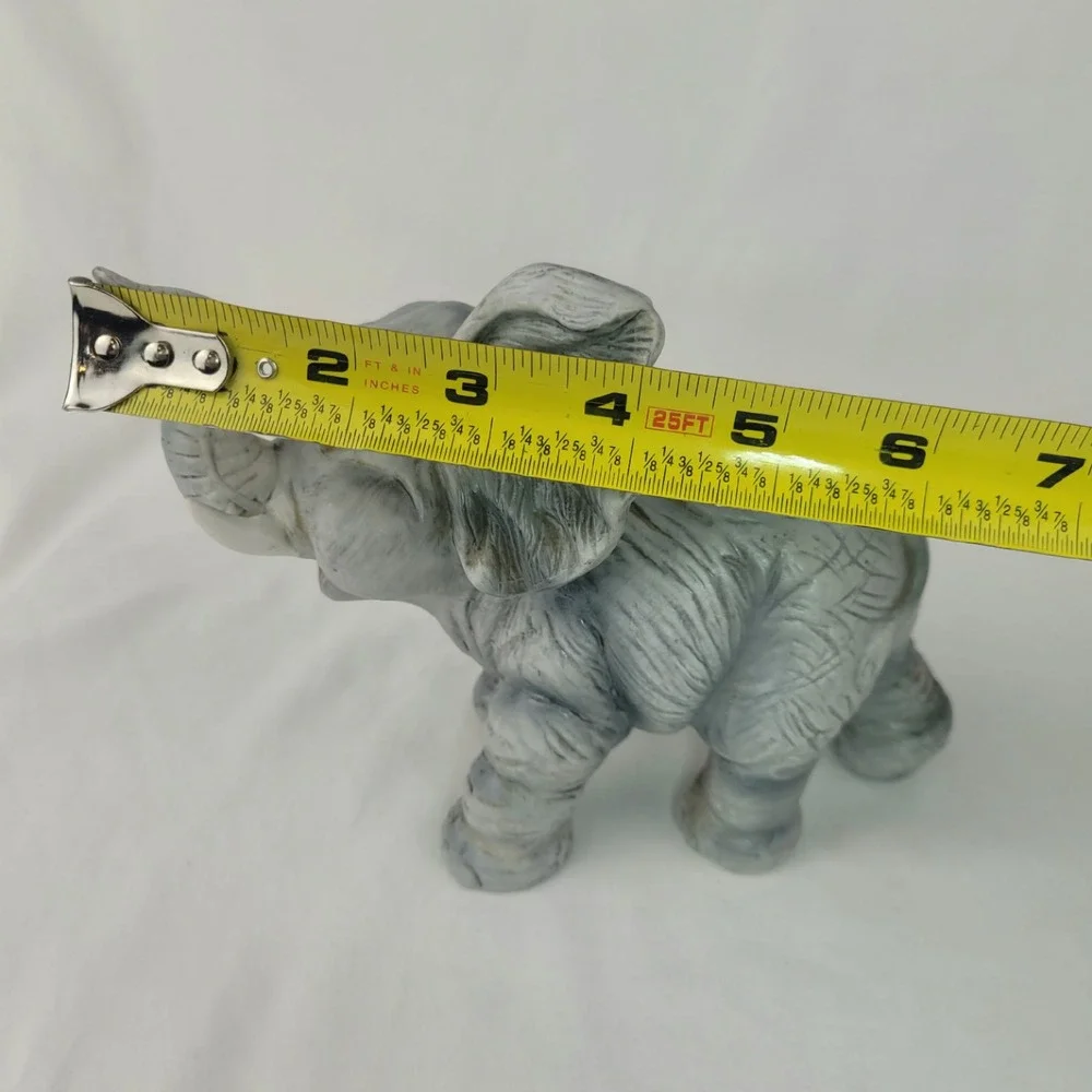 Vintage Andrea by Sadek Gray Ceramic Baby Elephant Figurine